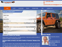 Tablet Screenshot of adventurealaskacars.com